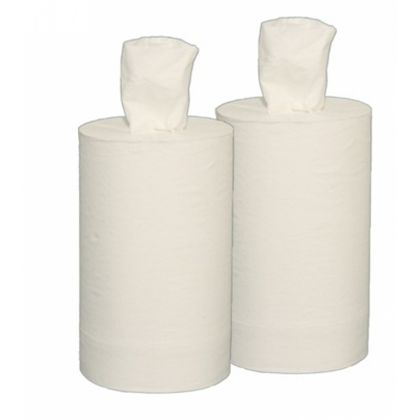 Полотенца бумажные в рулонах, с центральной вытяжкой, 100м, 1 слой, целлюлоза