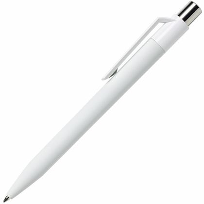 Ручка шарик/автомат "Dot GOM CB CR" 1,0 мм, пласт., софт., белый, стерж. синий