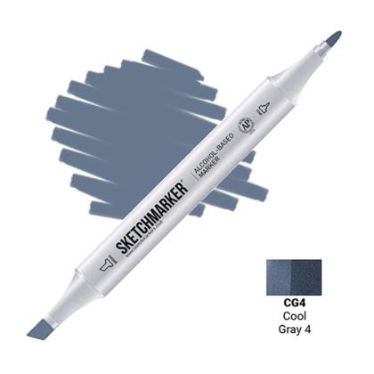 Маркер перм., худ. "Sketchmarker" двусторонний, CG4, серый холодный №4