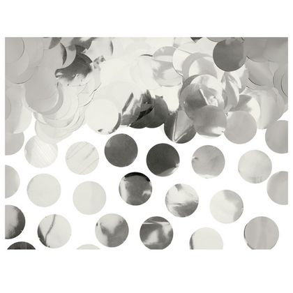 Конфетти "Circles" 2,5 см, серебро