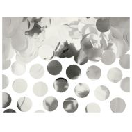 Конфетти "Circles" 2,5 см, серебро