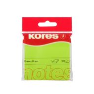 Бумага д/з на кл. осн. 75*75 мм "Kores" 100 л., зеленый неон