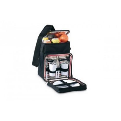 Набор д/пикника-сумка-холодильник "Campo" полиэстер., черный