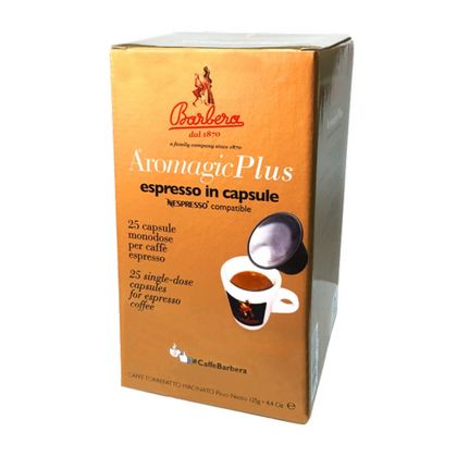 Капсулы для кофе-машин "BARBERA Aromagic", 25 порц, Nespresso Plus