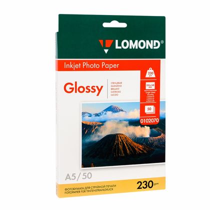 Фотобумага А4, 200 г/м, 25 л., глянц., одностор. "Lomond"