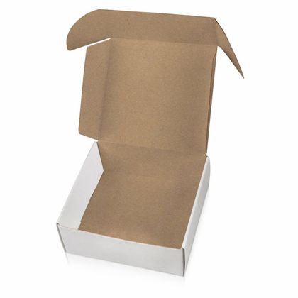Коробка подарочная Zand L 26,4*25,7*10,1 см, самосборная, картон, коричневый