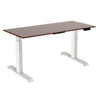 Стол с электроприводом двухмоторный WellDesk Uplift, цвет белый,столешница ДСП 1400х800х28, Дуб стирлинг 374 SWN,мотор bosch