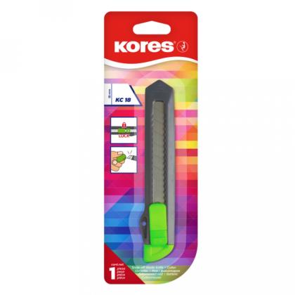 Нож для бумаги бол. "Kores" 18 мм