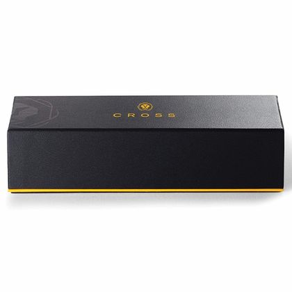 Ручка шарик/автомат "Calais Brushed Rose Gold Plate & Black Lacquer" 0,7 мм, метал., подарочн. упак., розовое золото/черный, стерж. черный