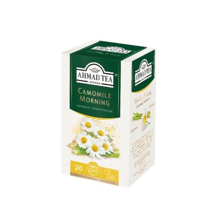 Чайный напиток "Ahmad Tea" 20 пак*2 гр., травяной, с ромашкой и лимонным сорго, Camomile Morning