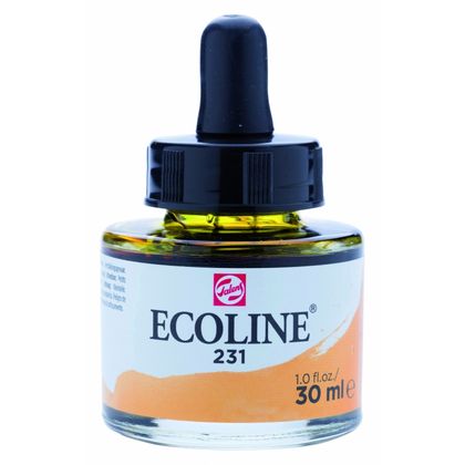 Краски жидкая акварель "ECOLINE" 231 охра золотая 30 мл.
