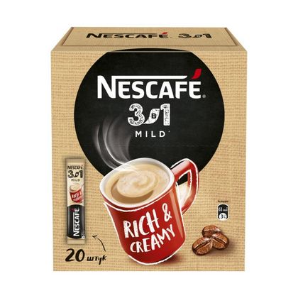 Кофейный напиток "Nescafe" растворим., 3в1, 20 шт./упак., Мягкий
