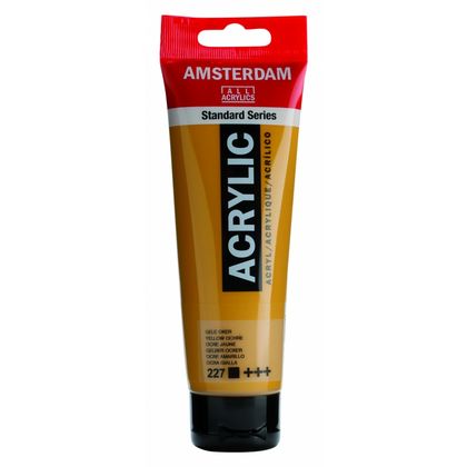 Краски акриловые "Amsterdam" 227 охра желтая, 120 мл., туба