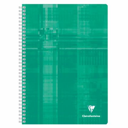 Блокнот А4, 90 л., в клетку "Clairefontaine" спираль сбоку