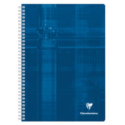 Блокнот А4, 90 л., в клетку "Clairefontaine" спираль сбоку