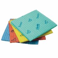 Салфетка универсальная c содержанием микроволокна "Бризи" 35*35 см, зеленый