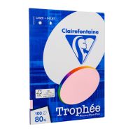 Бумага цветная A4, 80г/м, 100 л. "Trophee" mix fluo