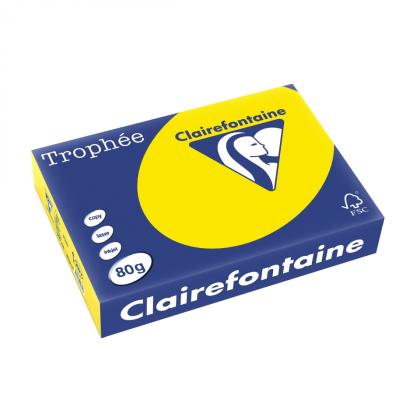 Бумага цветная A4, 80г/м, 500 л. "Trophee" карамельный