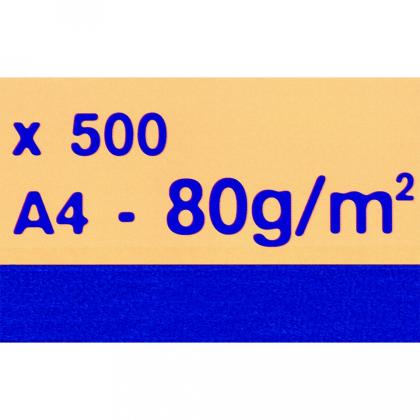 Бумага цветная A4, 80г/м, 500 л. "Trophee" оранжевый