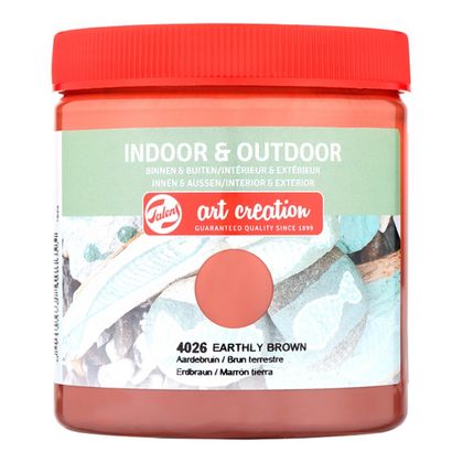 Краски декоративные "INDOOR & OUTDOOR" 4026 коричневый земляной 250 мл.