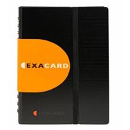 Визитница настольная 140*200 мм, 120 карт. "Exacard" пласт., вертикальная, черный