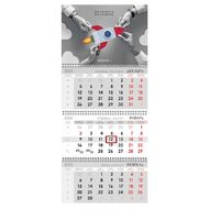 Календарь настен., А4 "Kores" на 3-х спиралях, 2023
