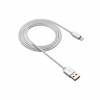 Кабель CNS-MFIC3PW (Lightning to USB cable) CANYON Charge & Sync MFI 1m, Pearl White