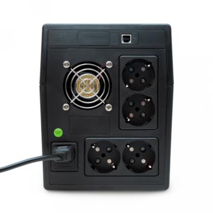 ИБП Powerman Back Pro 2000 Plus (4xSchuko, 2x12V/9Ah, 1200W, USB)