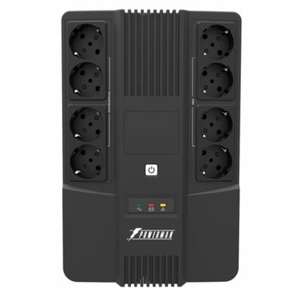 ИБП Powerman Brick 1000 (UPS+Surge, 8xSchuko, 12V/9Ah, 600W)