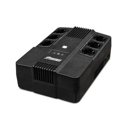ИБП Powerman Brick  800 (UPS+Surge, 6xSchuko, 12V/9Ah, 480W, RJ11/45)