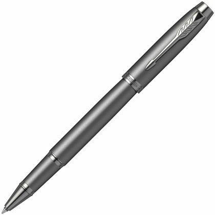 Ручка роллер "IM Monochrome T328 Bronze PVD" 0,5 мм, метал., подарочн. упак., серый, стерж. черный