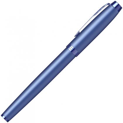 Ручка роллер "IM Monochrome T328 Blue PVD" 0,5 мм, метал., подарочн. упак., синий, стерж. черный