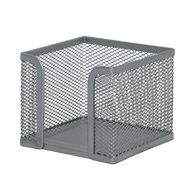 Бокс д/бум. д/з 95*80*95 мм "Q-Connect" сетка, серебристый