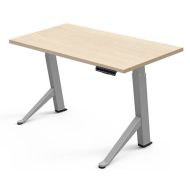Стол с электроприводом одномоторный Fit Focus Y- desire (685-1130mm), цвет серый,столешница ДСП 1300*675*18 мм, H3433 ST22 Сосна Аланд полярная 