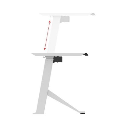 Стол с электроприводом одномоторный Fit Focus Y- desire (685-1130mm), цвет белый,столешница ДСП 1300*675*18 мм, H3433 ST22 Сосна Аланд полярная 