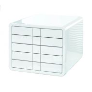 блок из 5-и лотков "iBox" закрытый, белый