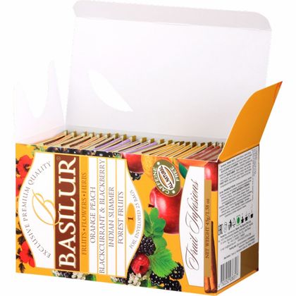 Чайный напиток "Basilur" 25*1,8 г., Fruit infusion, ассорти 4 вкуса