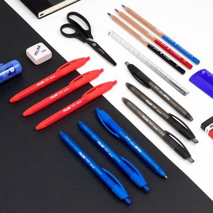 Ручка гелевая "P07 Dry-Gel" 0,7 мм, пласт., ассорти, стерж. синий