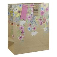 Пакет бумажный подарочный 26,5*14*33 см "Summer Floral"