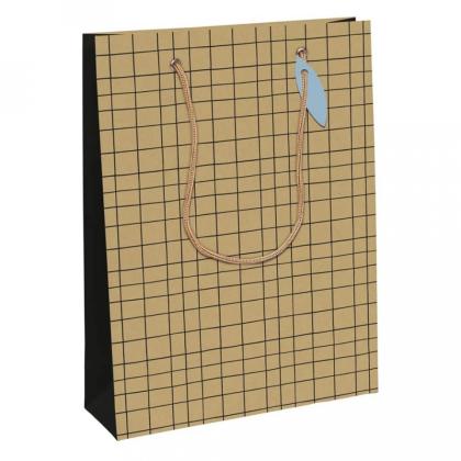 Пакет бумажный подарочный 21,5*10,2*25,3 см "Minimalist"
