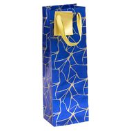 Пакет бумажный подарочный 12,5*9,5*38 см "Premium. Blue night"