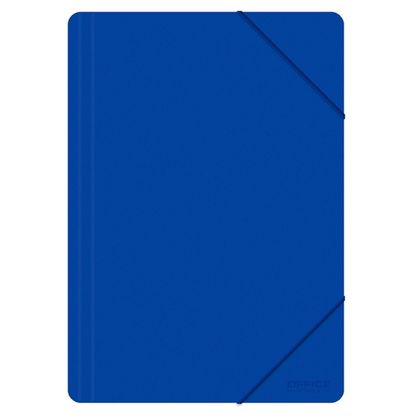 Папка на резинках 15 мм. "Office Products" пласт., синий