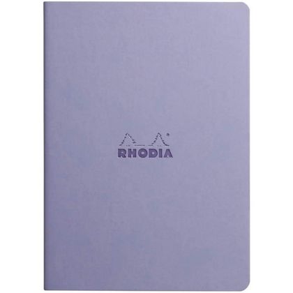 Блокнот А5 148*210 мм, 32 л., лин. "Rhodiarama", кожзам., мягк. обл., ирис