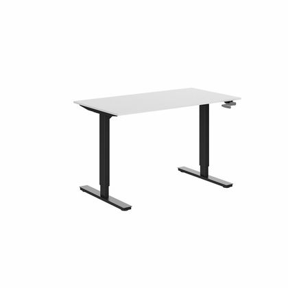 Cтол с мех. приводом WellDesk First,цвет белый, столешница ДСП 1395х800х28, Пепел 621 PE