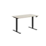Cтол с мех. приводом WellDesk First, цвет черный, столешница ДСП 1395х800х28, Сосна натуральная 523 SWN