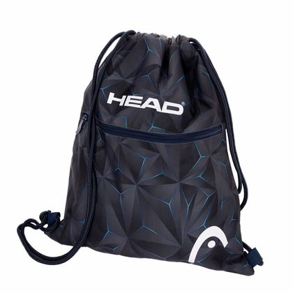 Мешок д/обуви "Head 3D blue" полиэстер, чёрный
