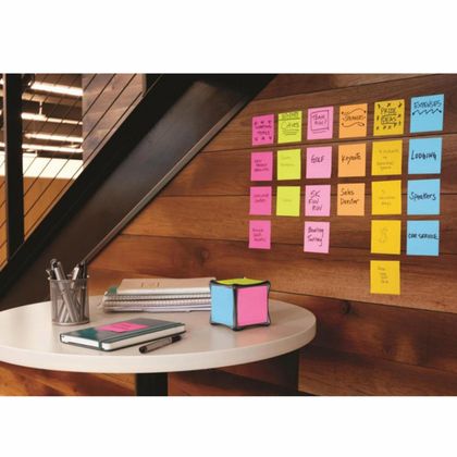 Бумага д/з на кл. осн. 76*76 мм "Post-it Notes" 6шт*100 л., розовый неон
