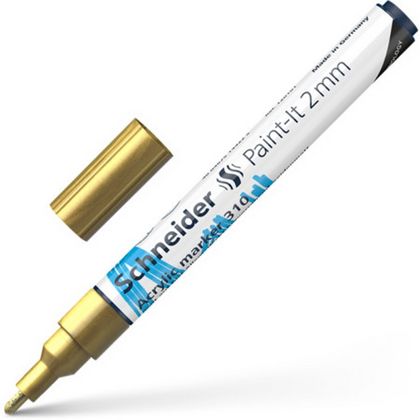 Маркер акриловый  "Paint-It 310" 2 мм, золотой