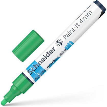 Маркер акриловый  "Paint-It 320" 4 мм, зеленый