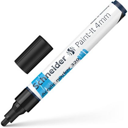 Маркер акриловый  "Paint-It 320" 4 мм, черный